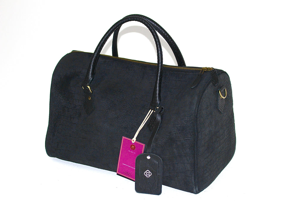 Wanderlust Suede Duffle: Black