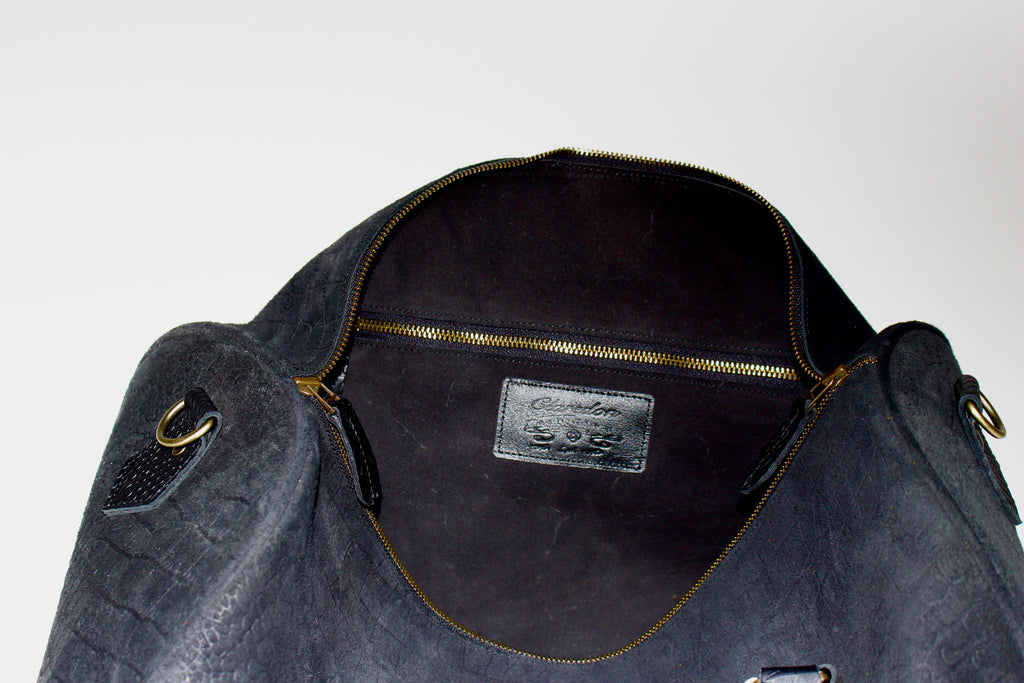 Wanderlust Suede Duffle: Black