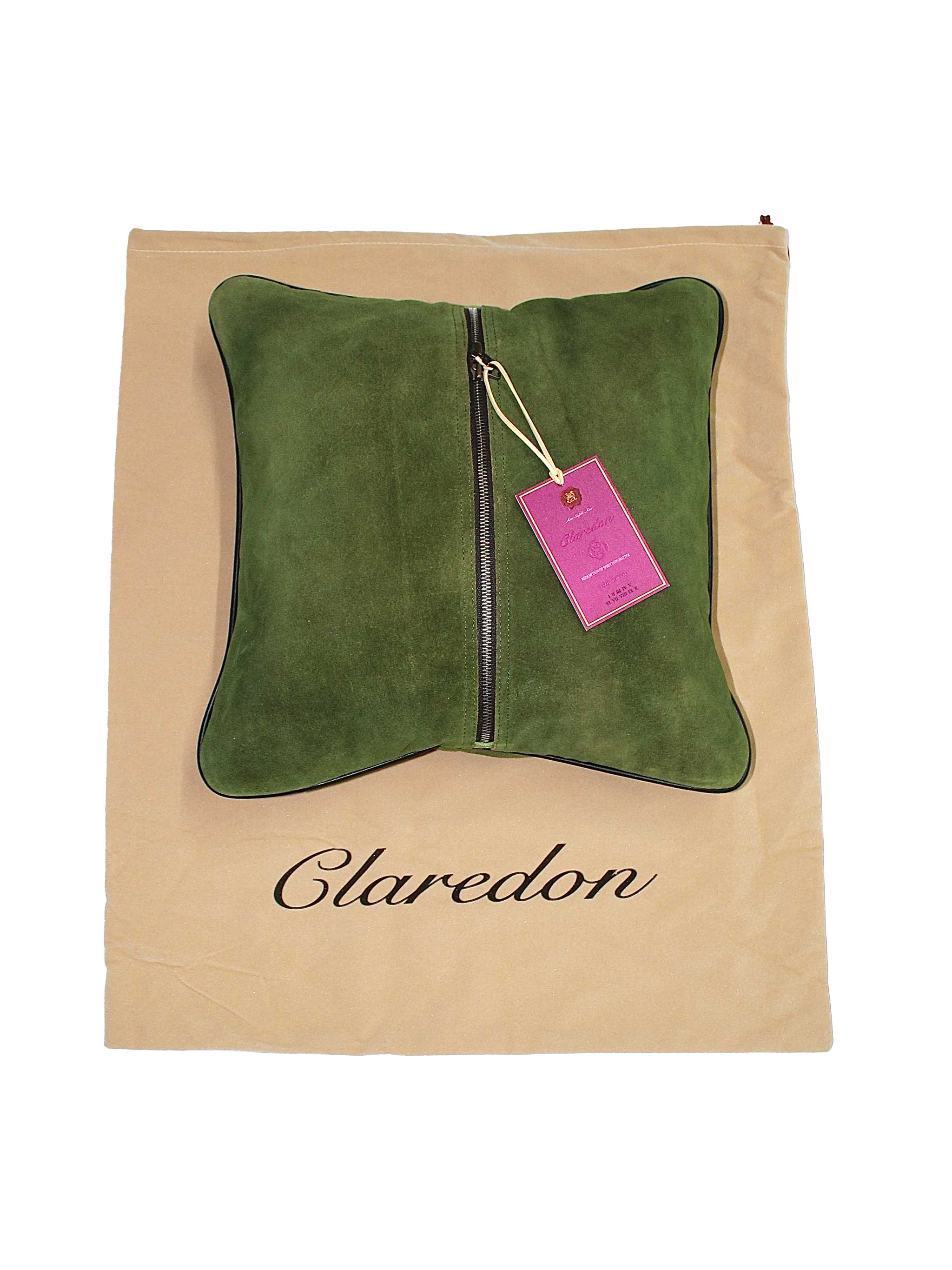 Collectible Suede Pillow: Emerald