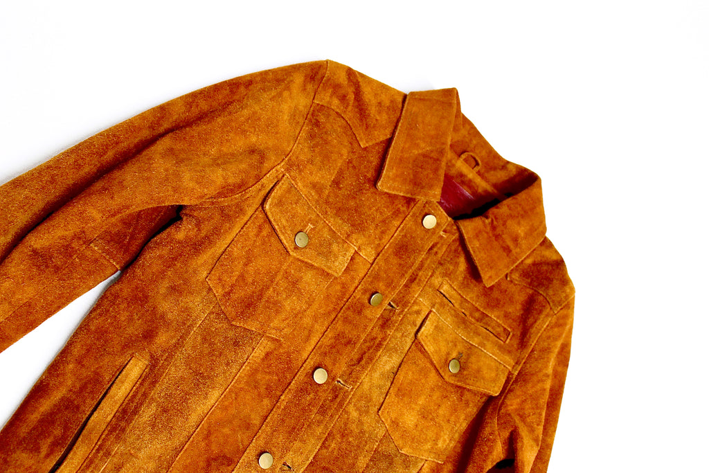 Suede Jacket: Marigold