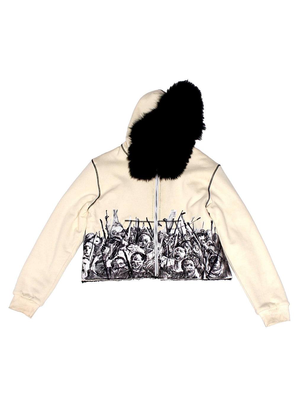 Apartheid Fur Hoodie