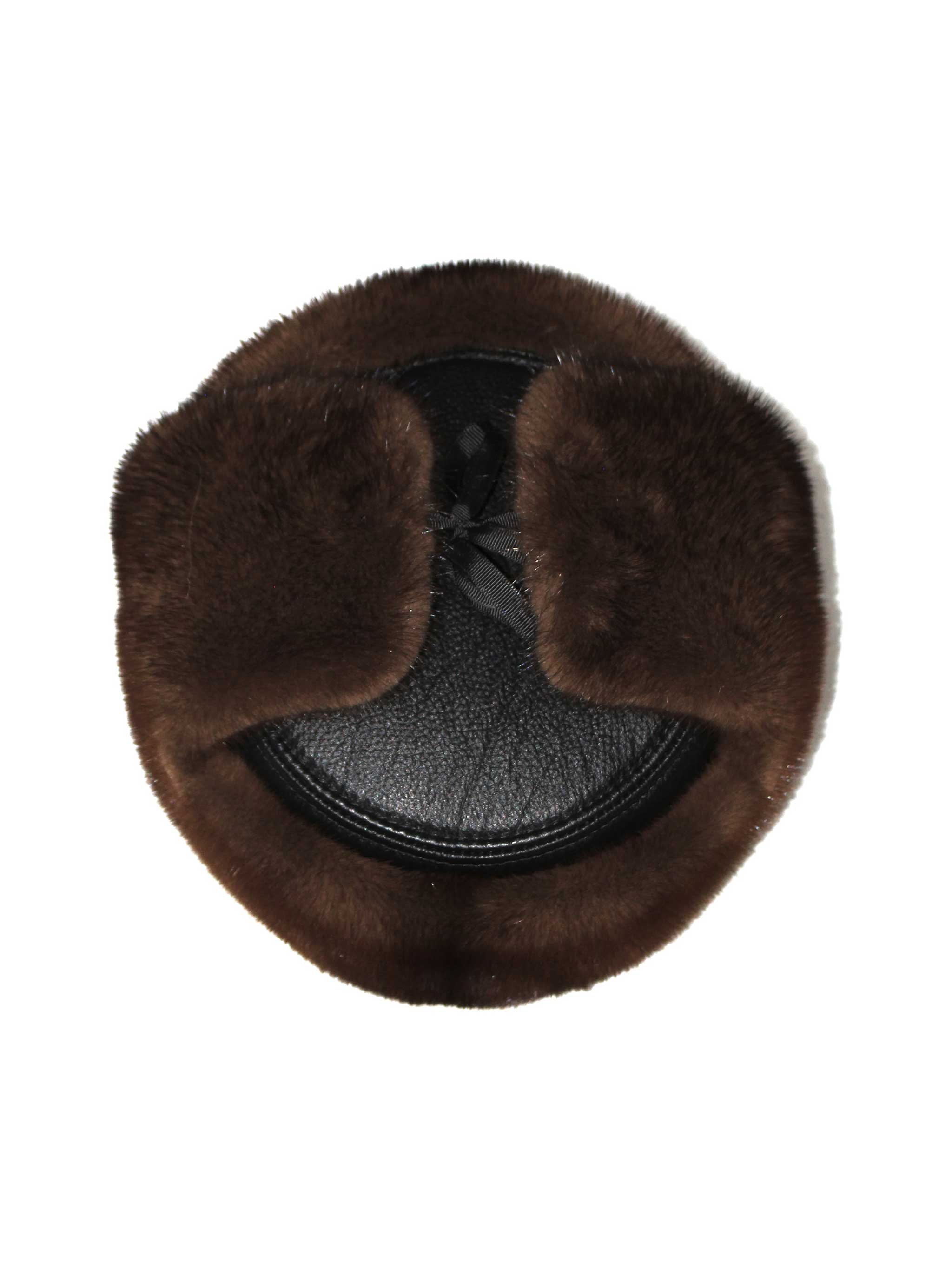 Kaza Mink Hat: Brown