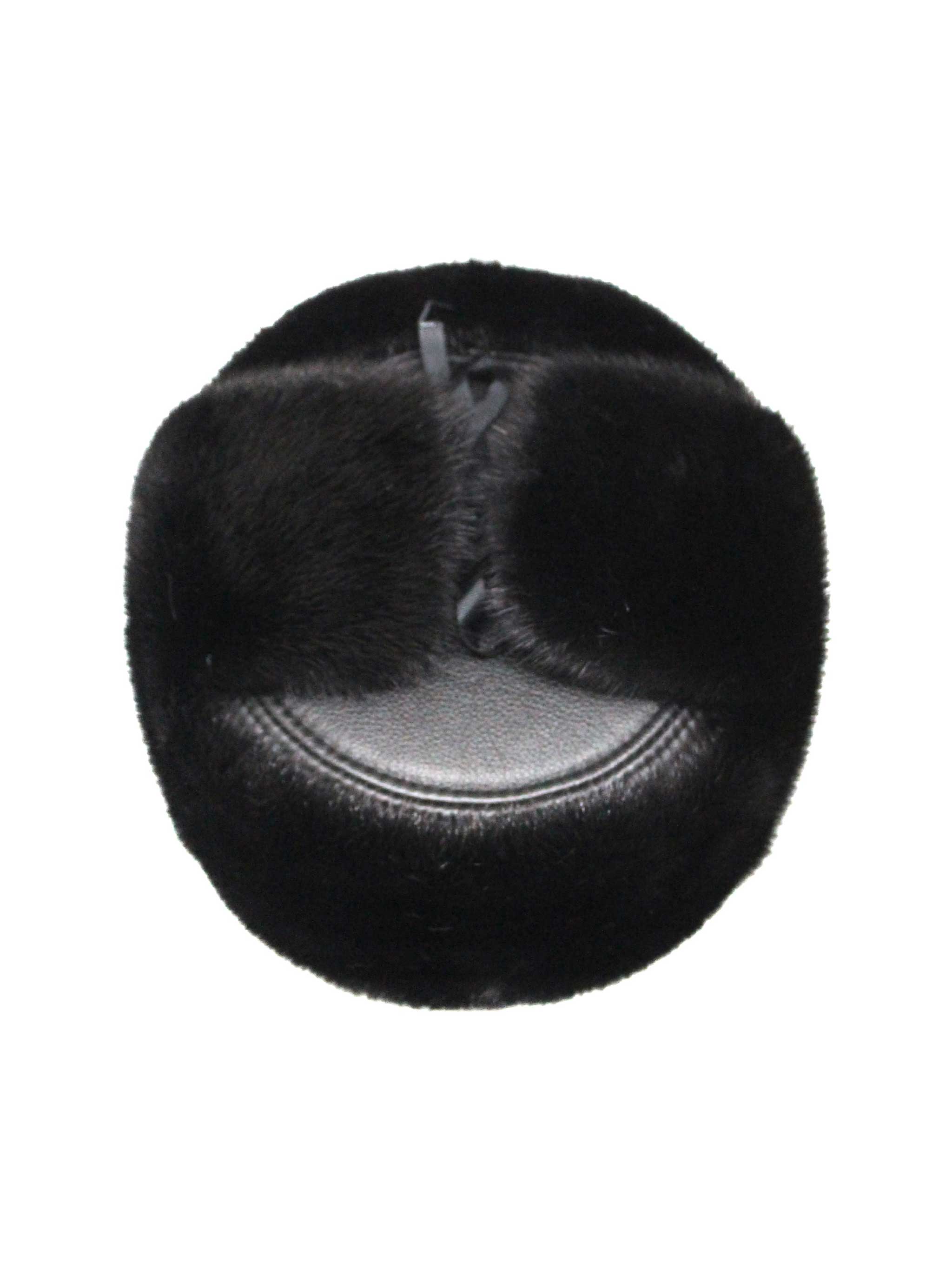 Kaza Mink Hat: Black